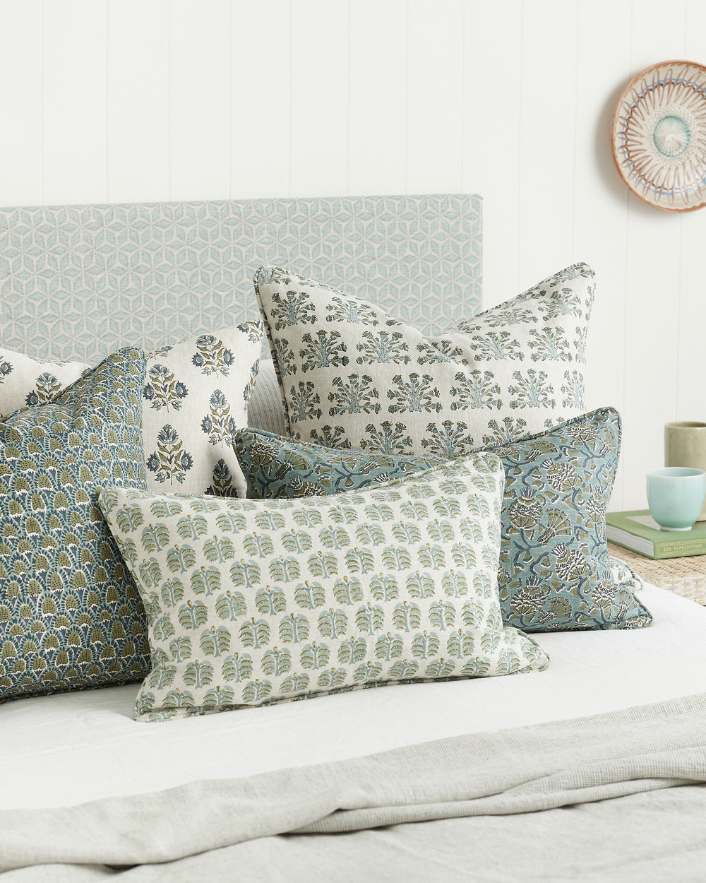 Ankara Slate Pillowcase in - Cushions - Walter G Australia