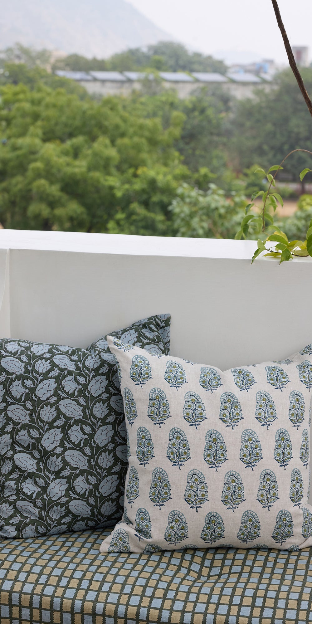 Zardosi Celadon Moss Pillowcase in - Cushions - Walter G Australia