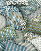Benaki Suzani linen cushion 55x55cm
