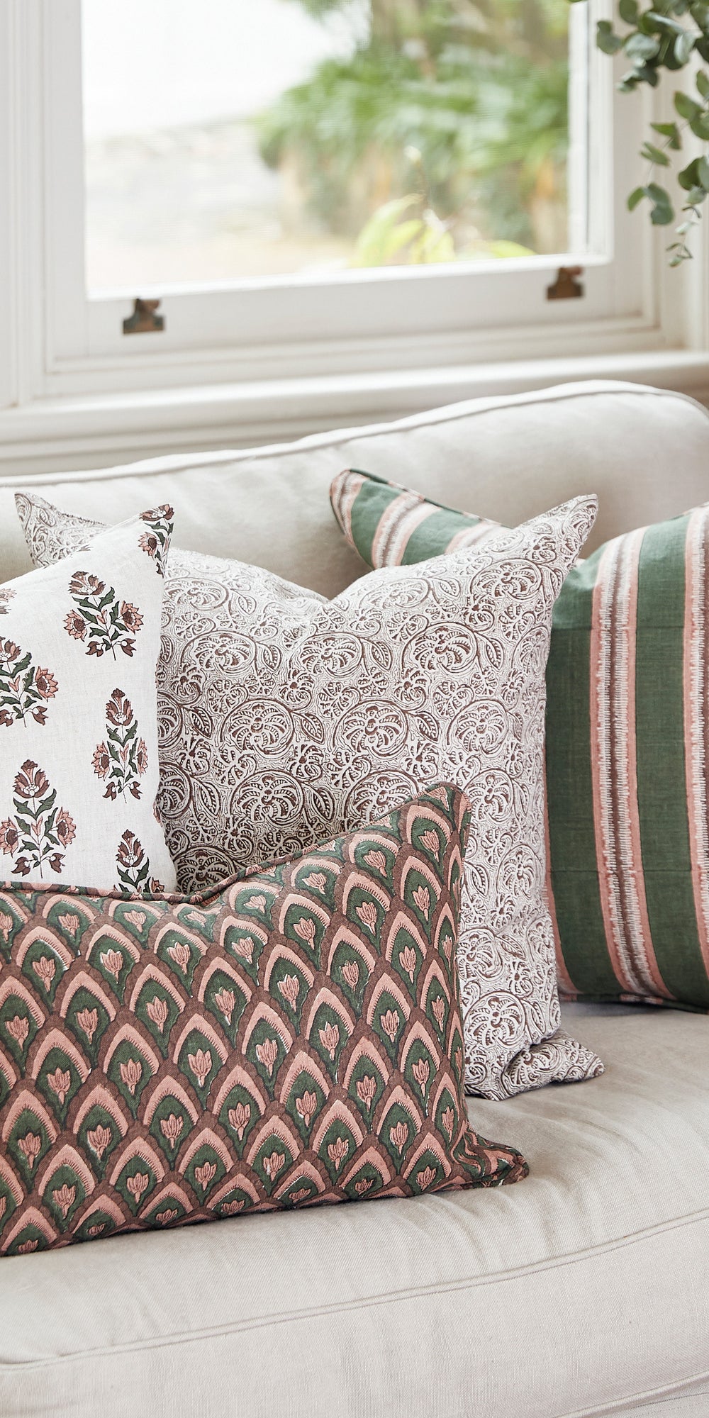 Fossano Cocoa Pillowcase in - Cushions - Walter G Australia