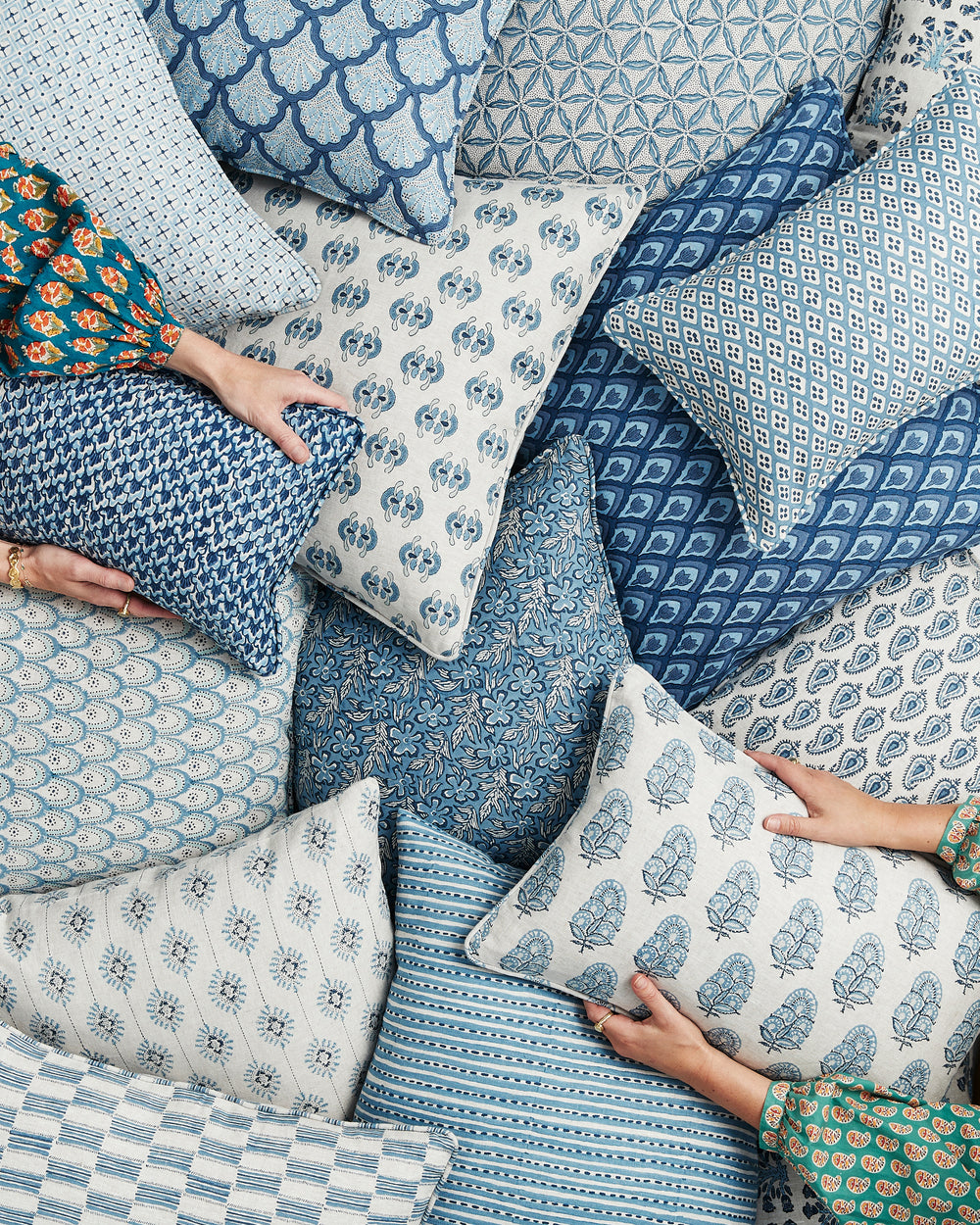 Tuvalu Azure Pillowcase in - Cushions - Walter G Australia