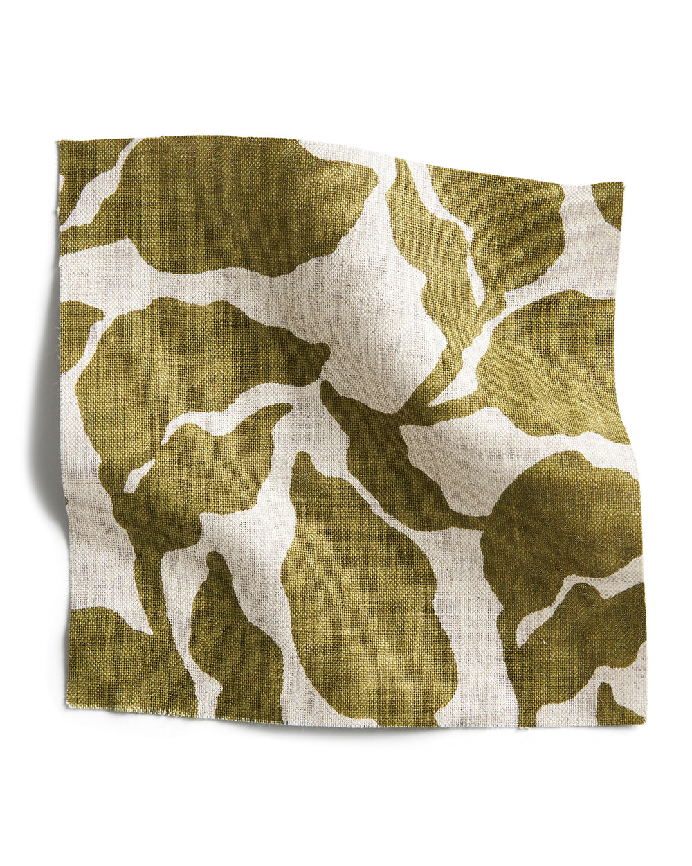 Flores Moss linen swatch