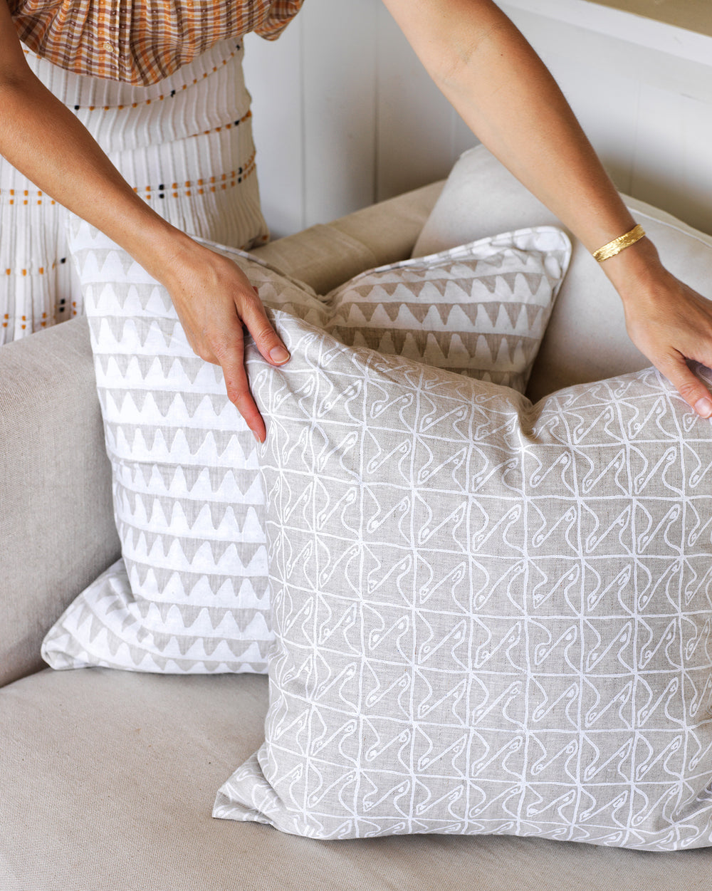 Pyramids Chalk Pillowcase