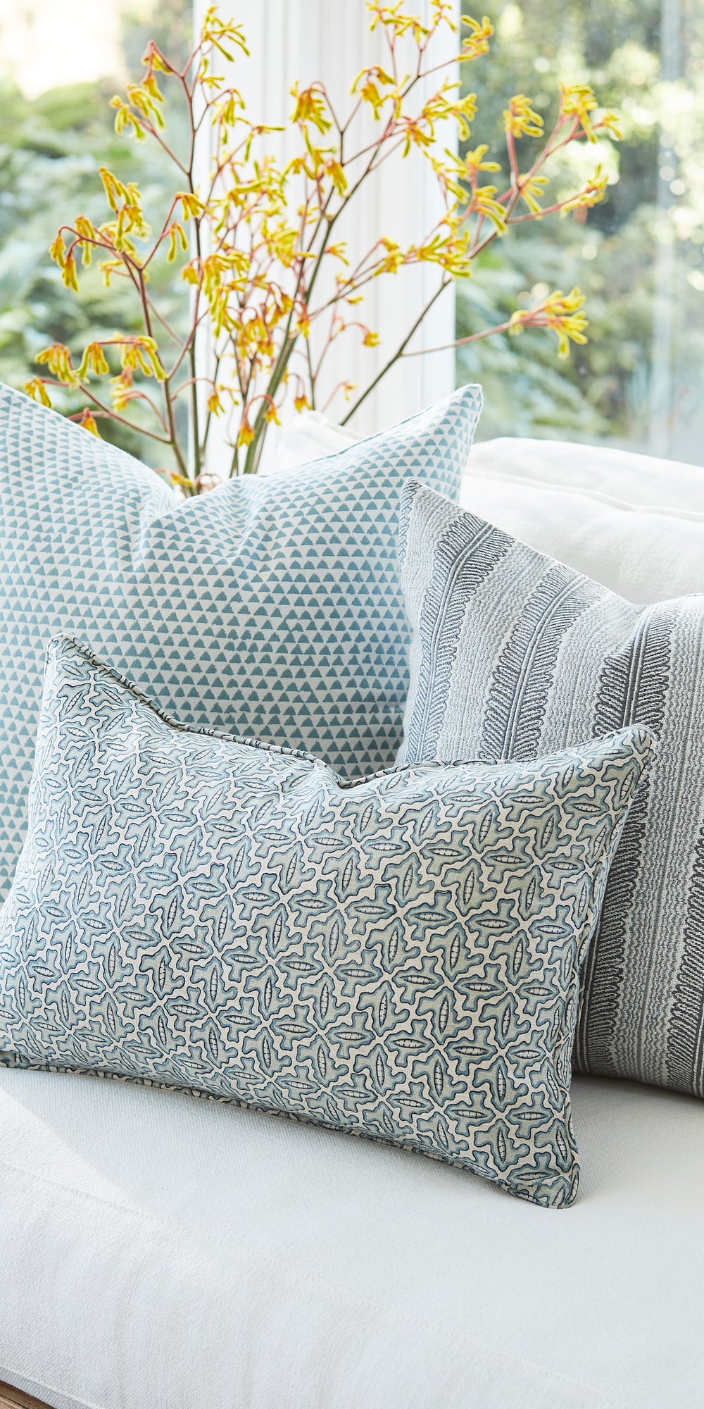 Huts Mineral Outdoor Pillowcase in - Cushions - Walter G Australia