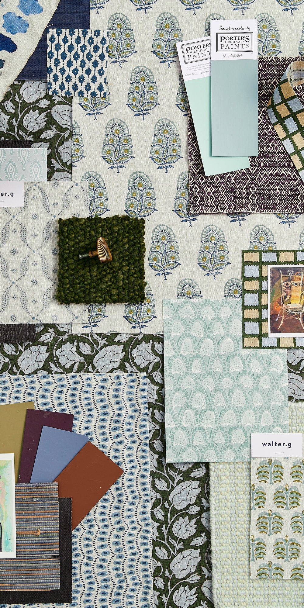 Tindari Thyme linen in - Fabric - Walter G Australia