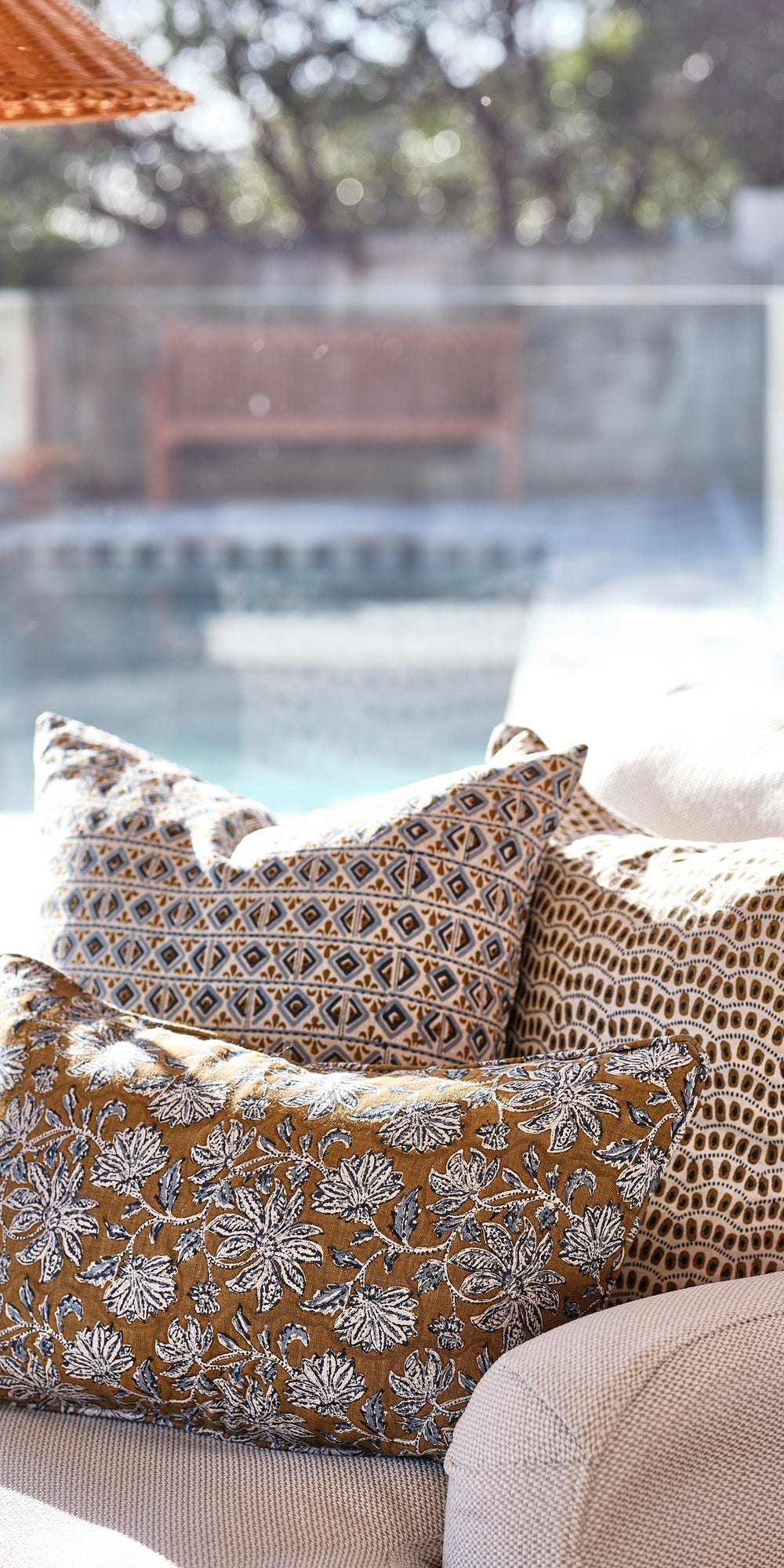 Uluwatu Tobacco Pillowcase in - Cushions - Walter G Australia