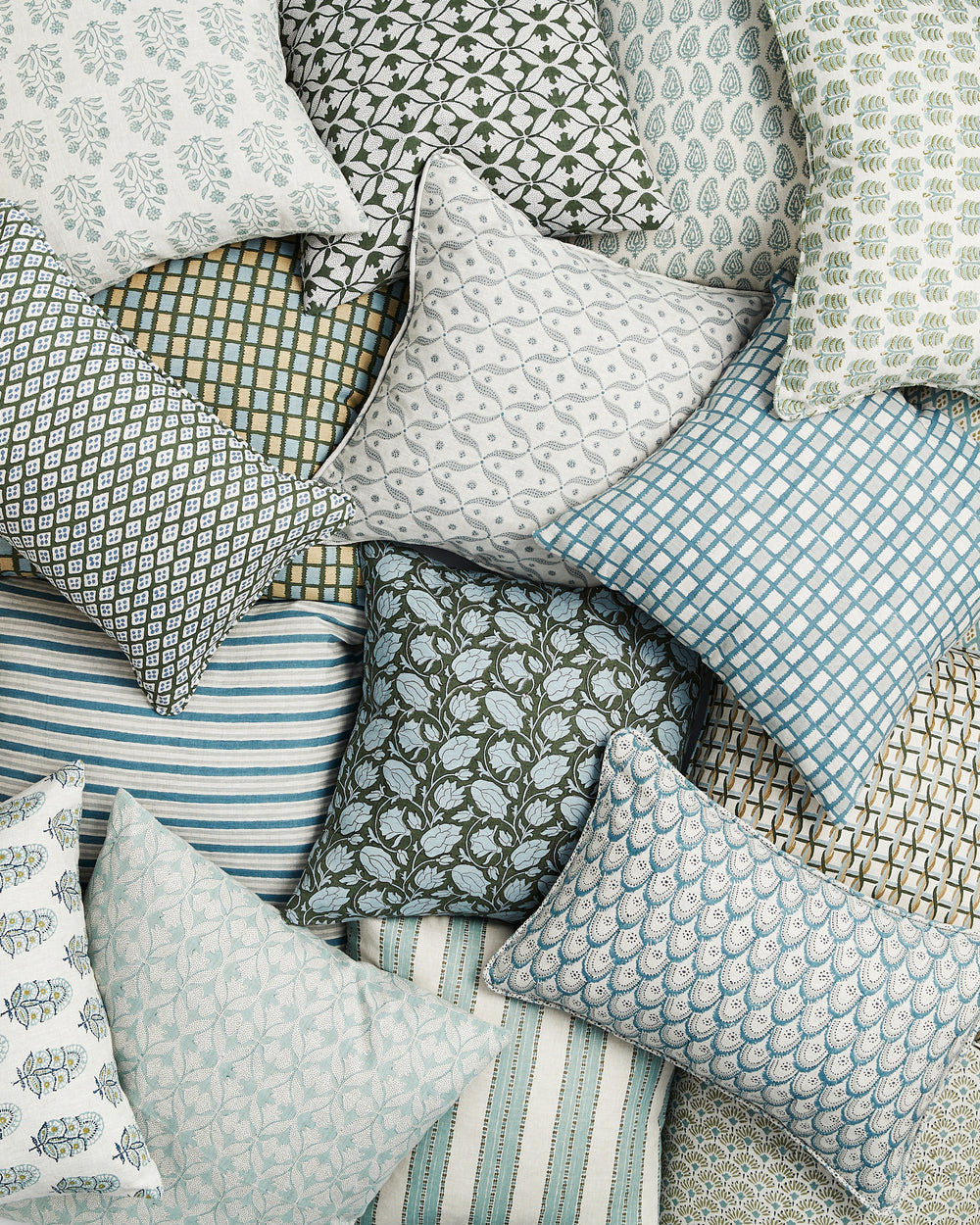 Kesula Celadon Moss Pillowcase
