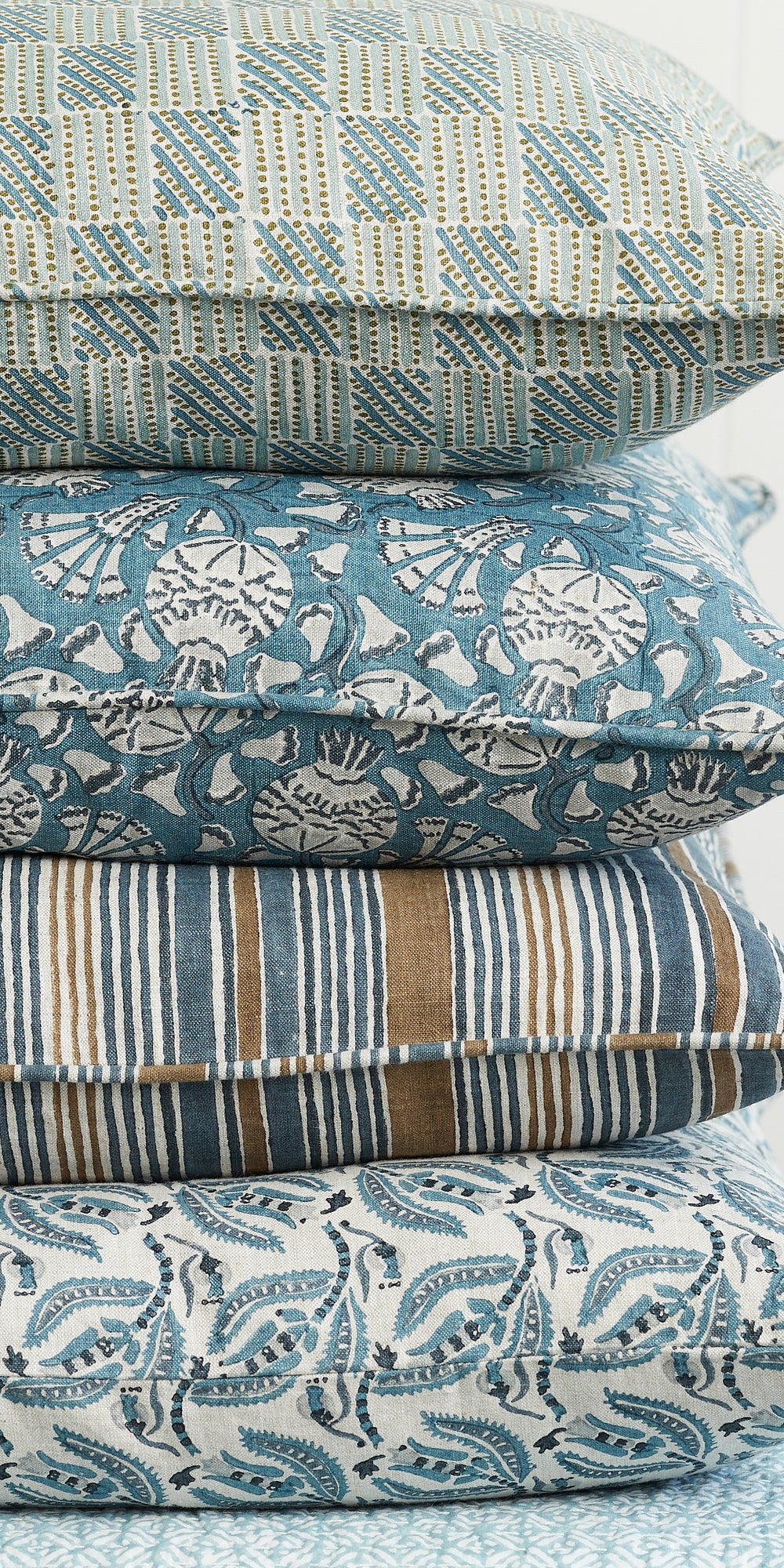 Kumasi Celadon Moss Pillowcase in - Cushions - Walter G Australia