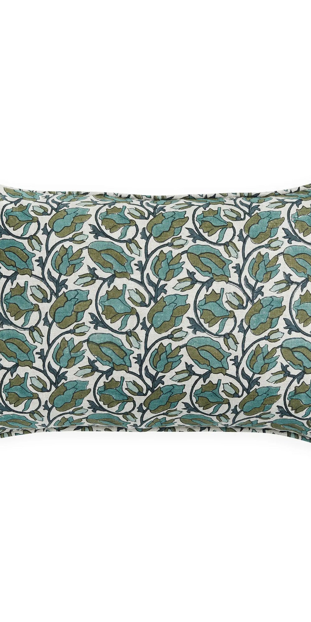 Lahore Slate linen cushion 35x55cm