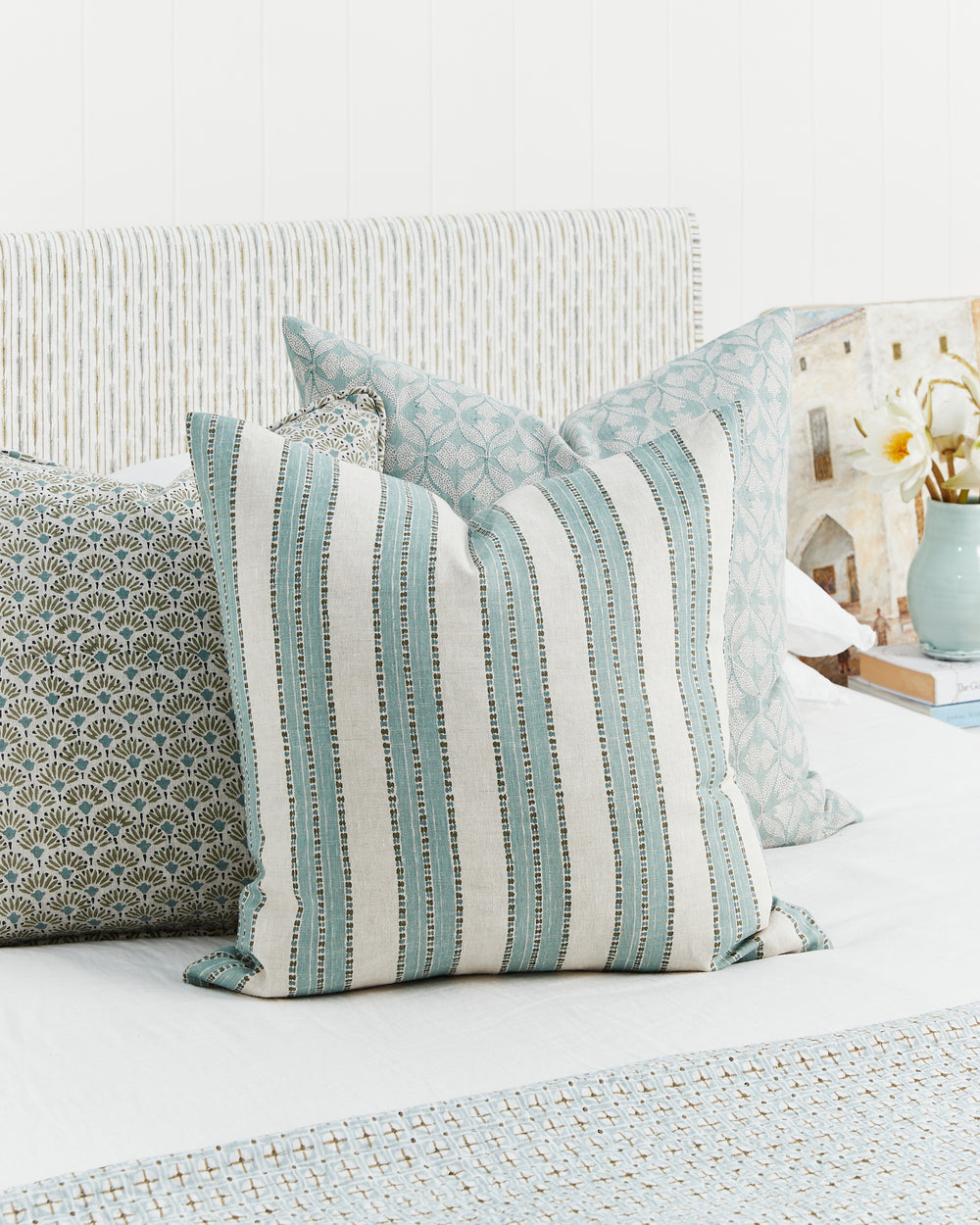 Kesula Celadon Moss Pillowcase in - Cushions - Walter G Australia