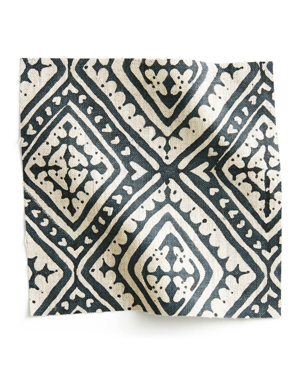 Havana Indian Teal linen swatch
