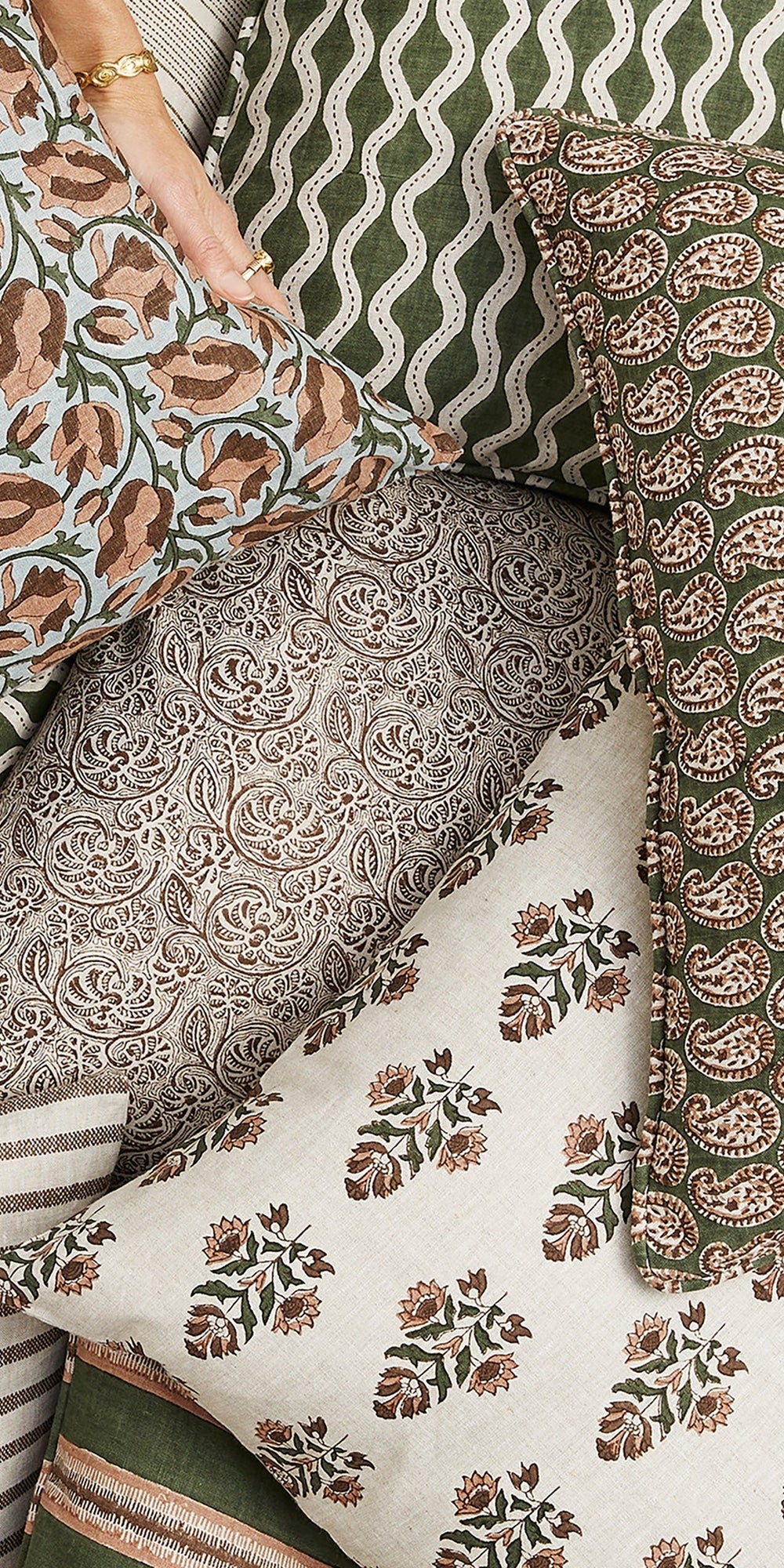 Fossano Cocoa Pillowcase in - Cushions - Walter G Australia