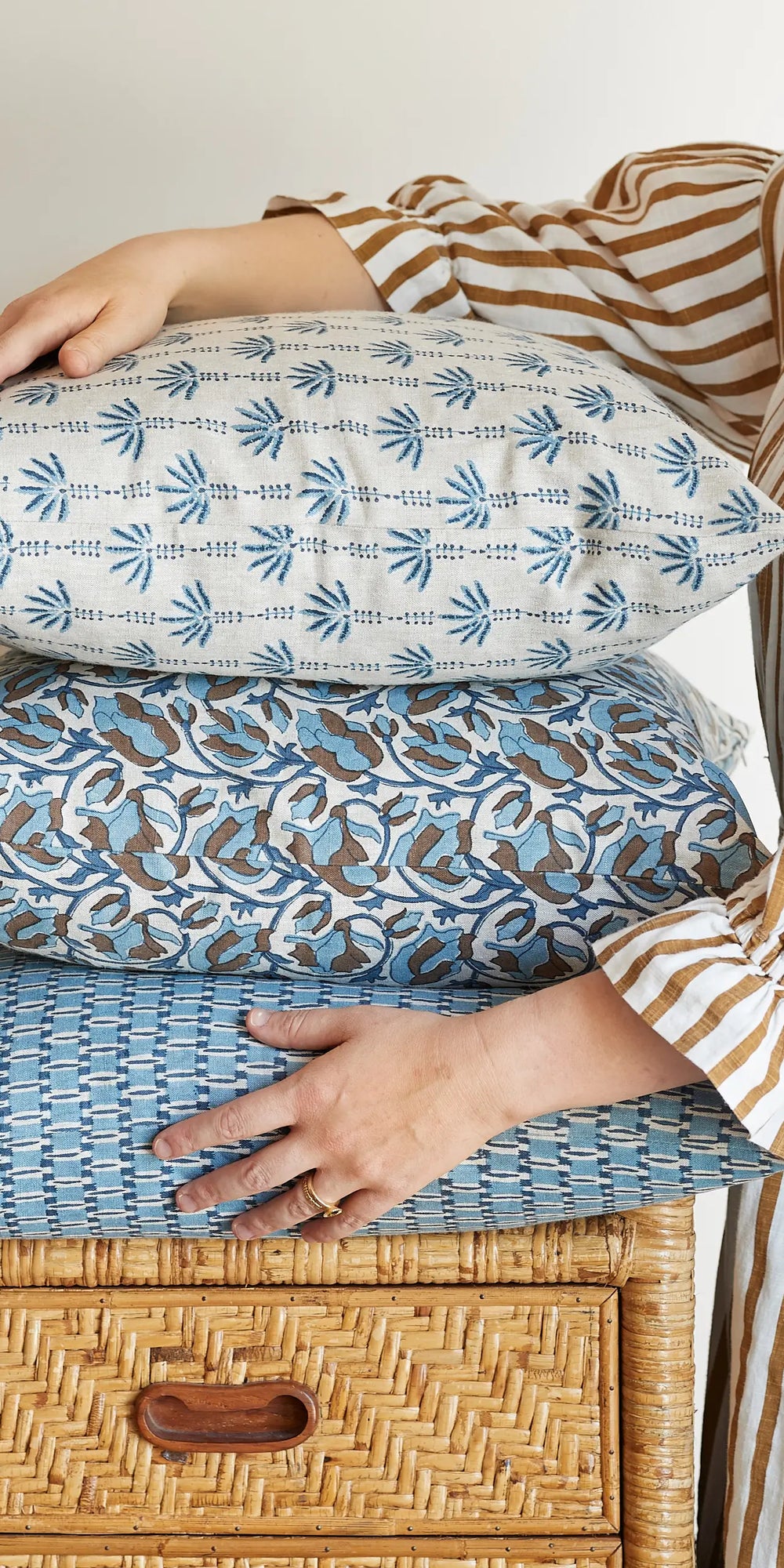 Rumi Azure Cushion
