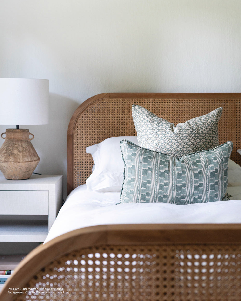 Kumo Oak Celadon Pillowcase in - Cushions - Walter G Australia