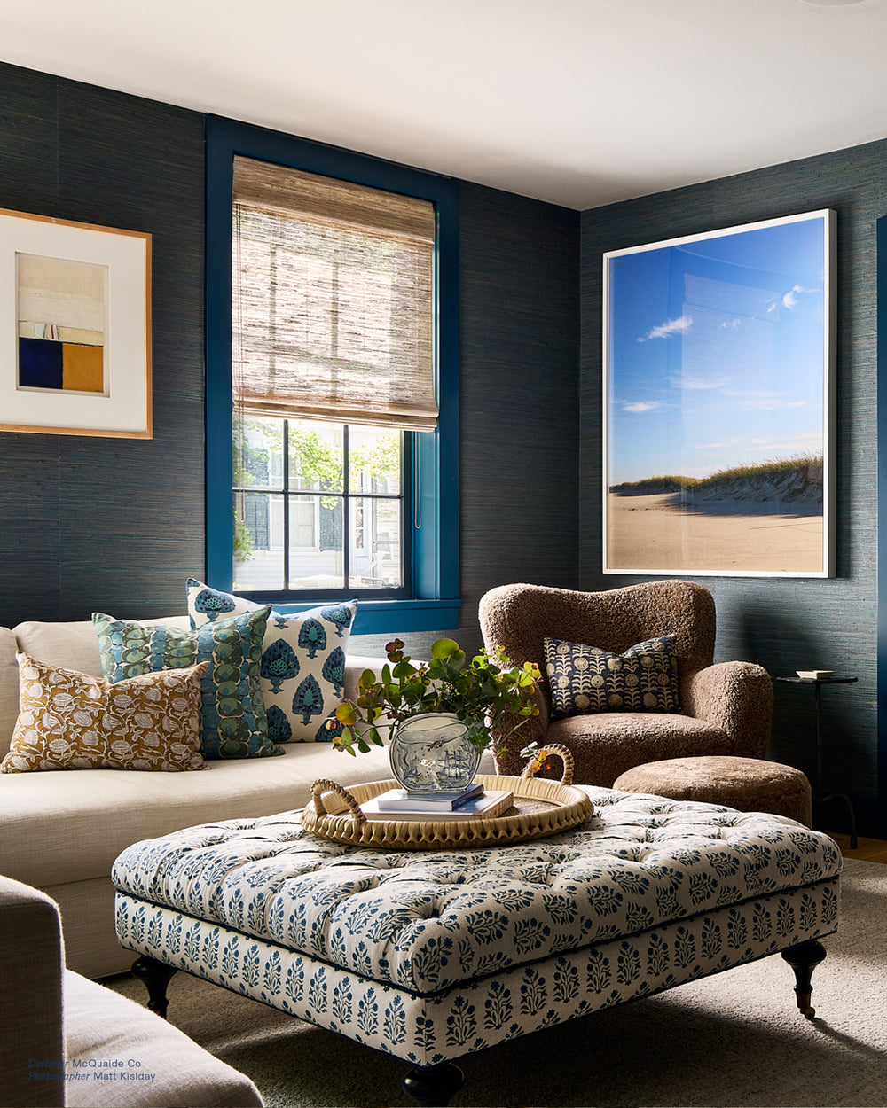 Amer Azure Linen in - Fabric - Walter G Australia