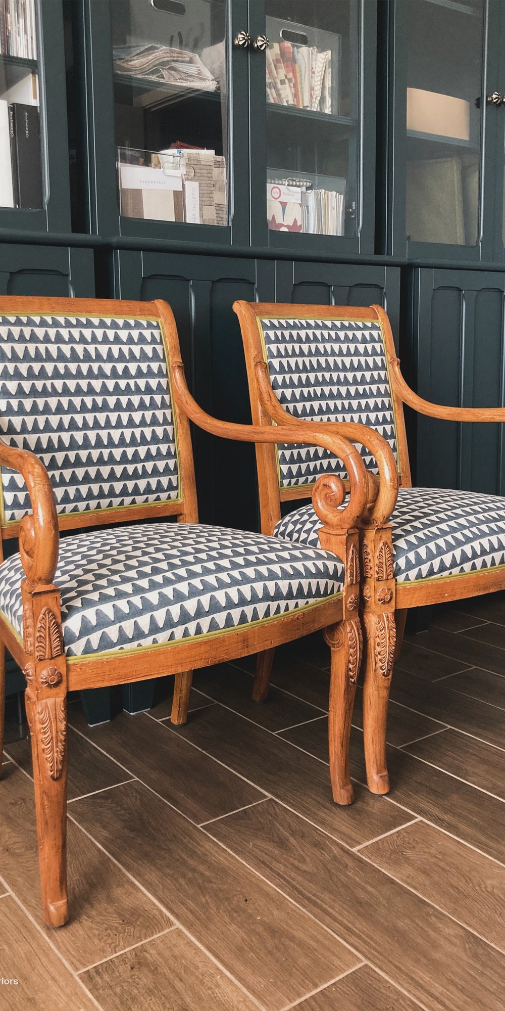 Pyramids Slate Linen in - Fabric - Walter G Australia