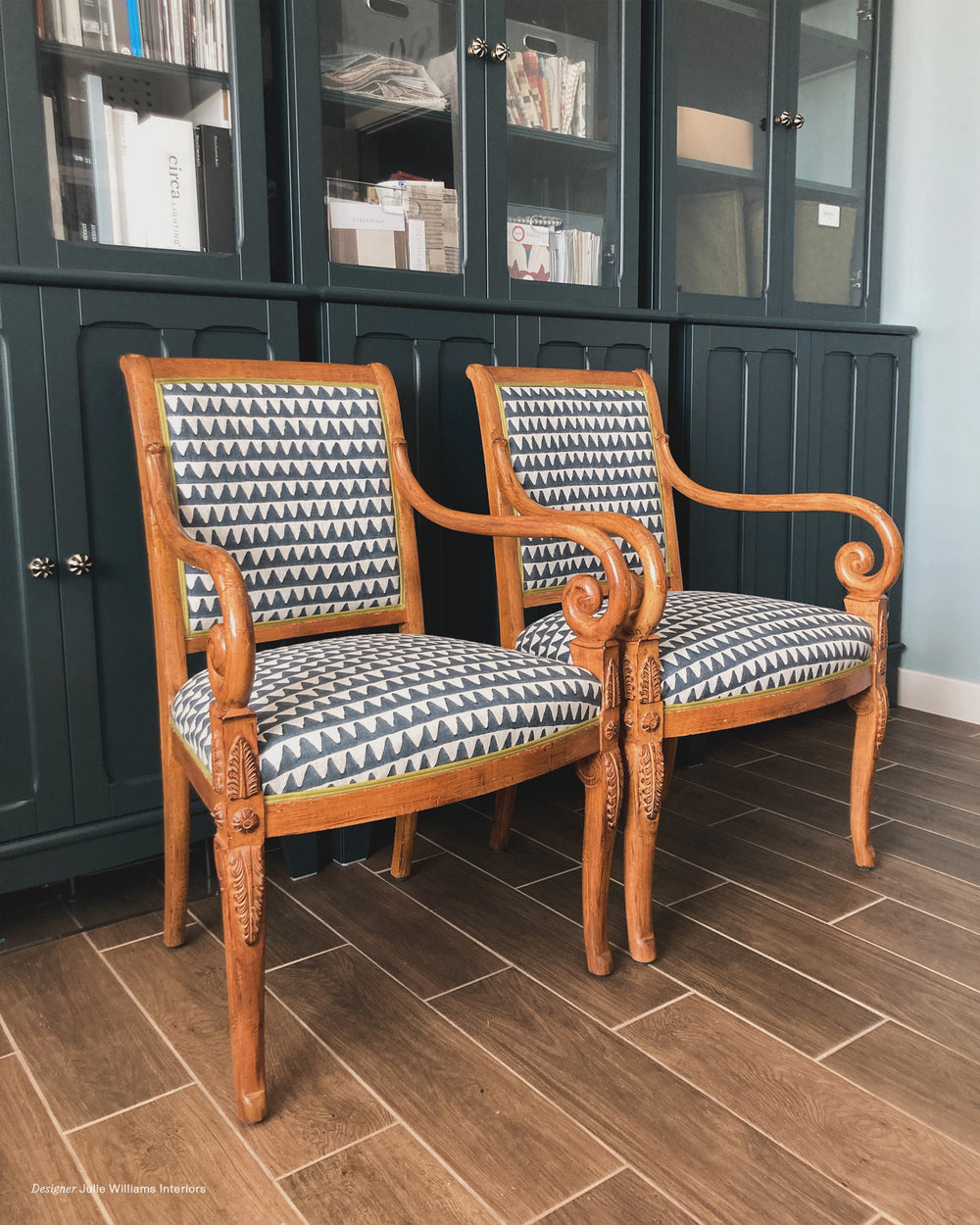 Pyramids Slate Linen