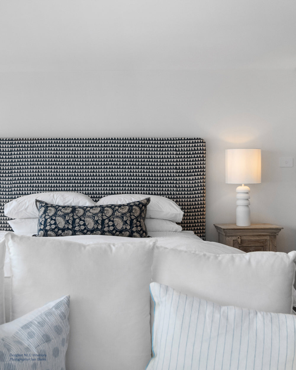 Pyramids Slate Linen