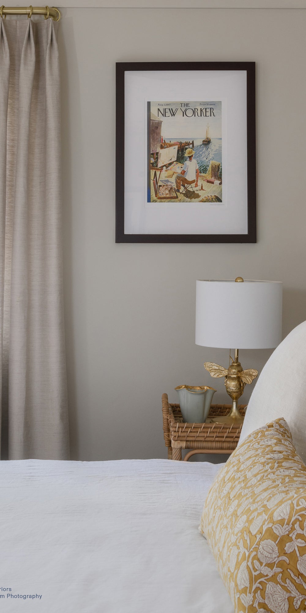 Marbella Saffron Linen in - Fabric - Walter G Australia
