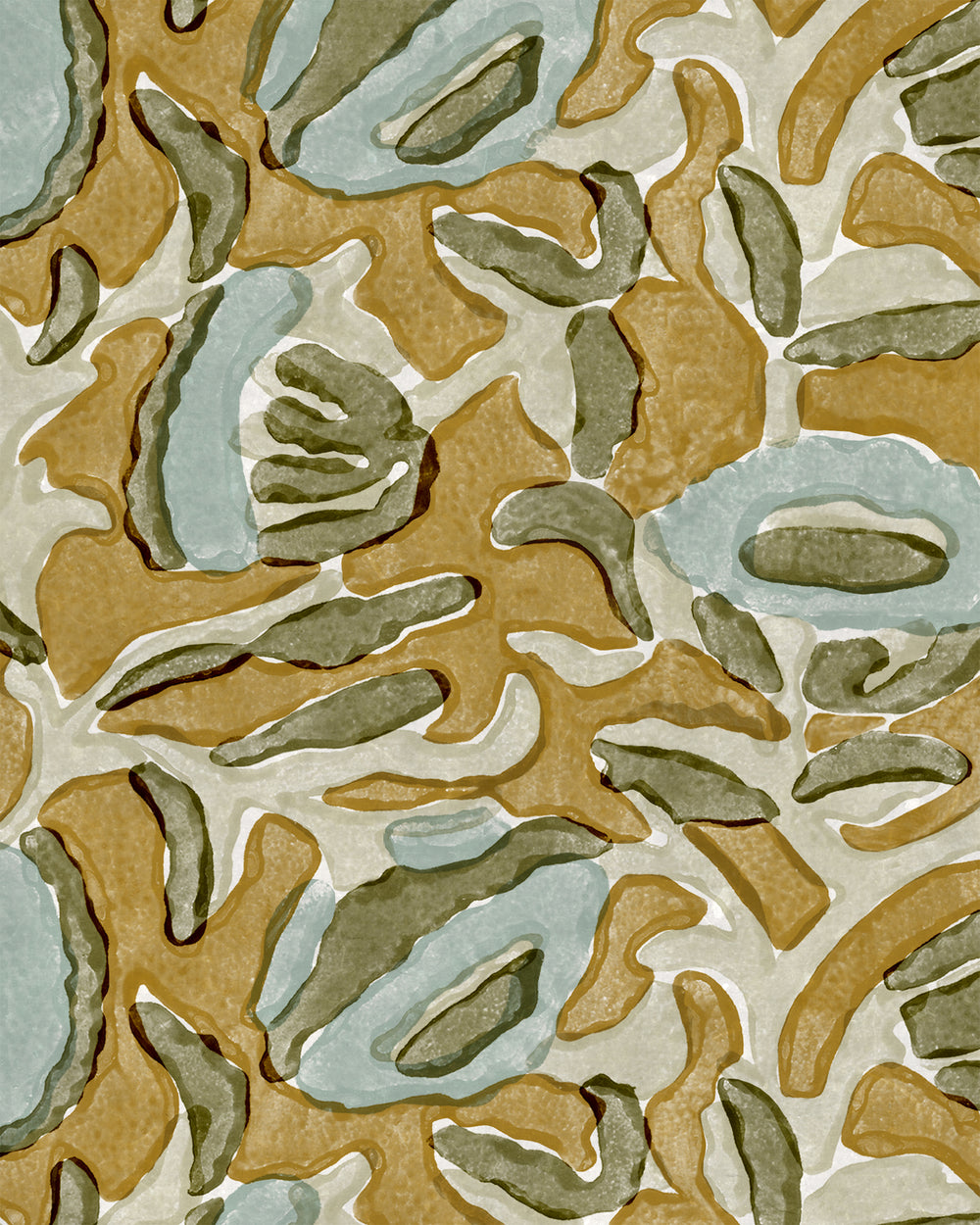 Marbella Turmeric wallpaper swatch in - Swatches - Walter G Australia