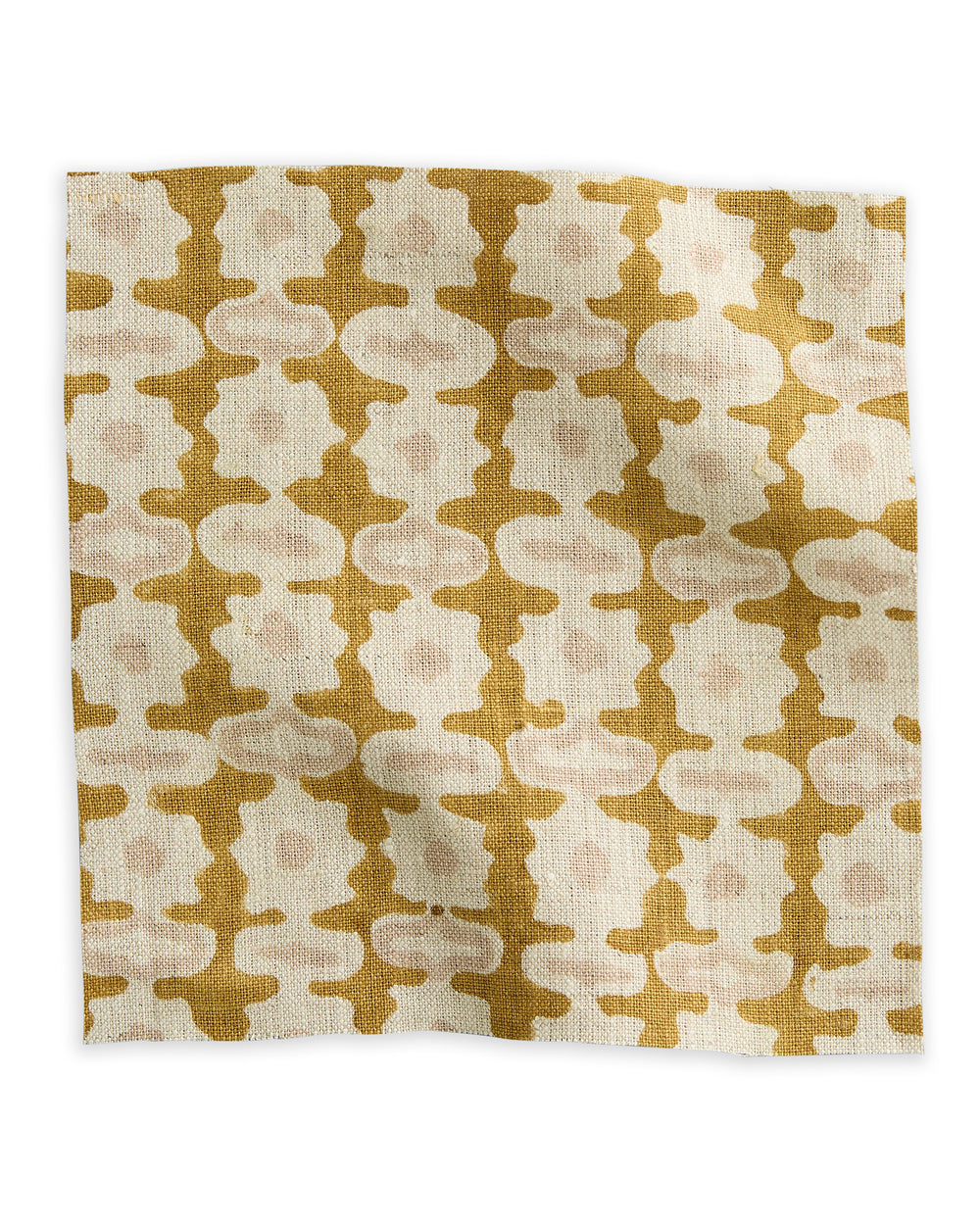 Pahari Saffron linen swatch