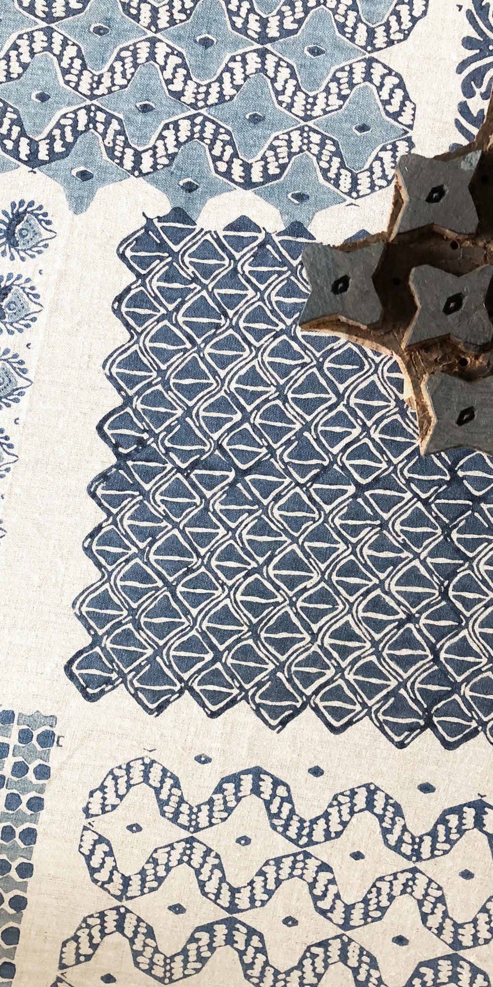Condesa Azure Linen in - Fabric - Walter G Australia