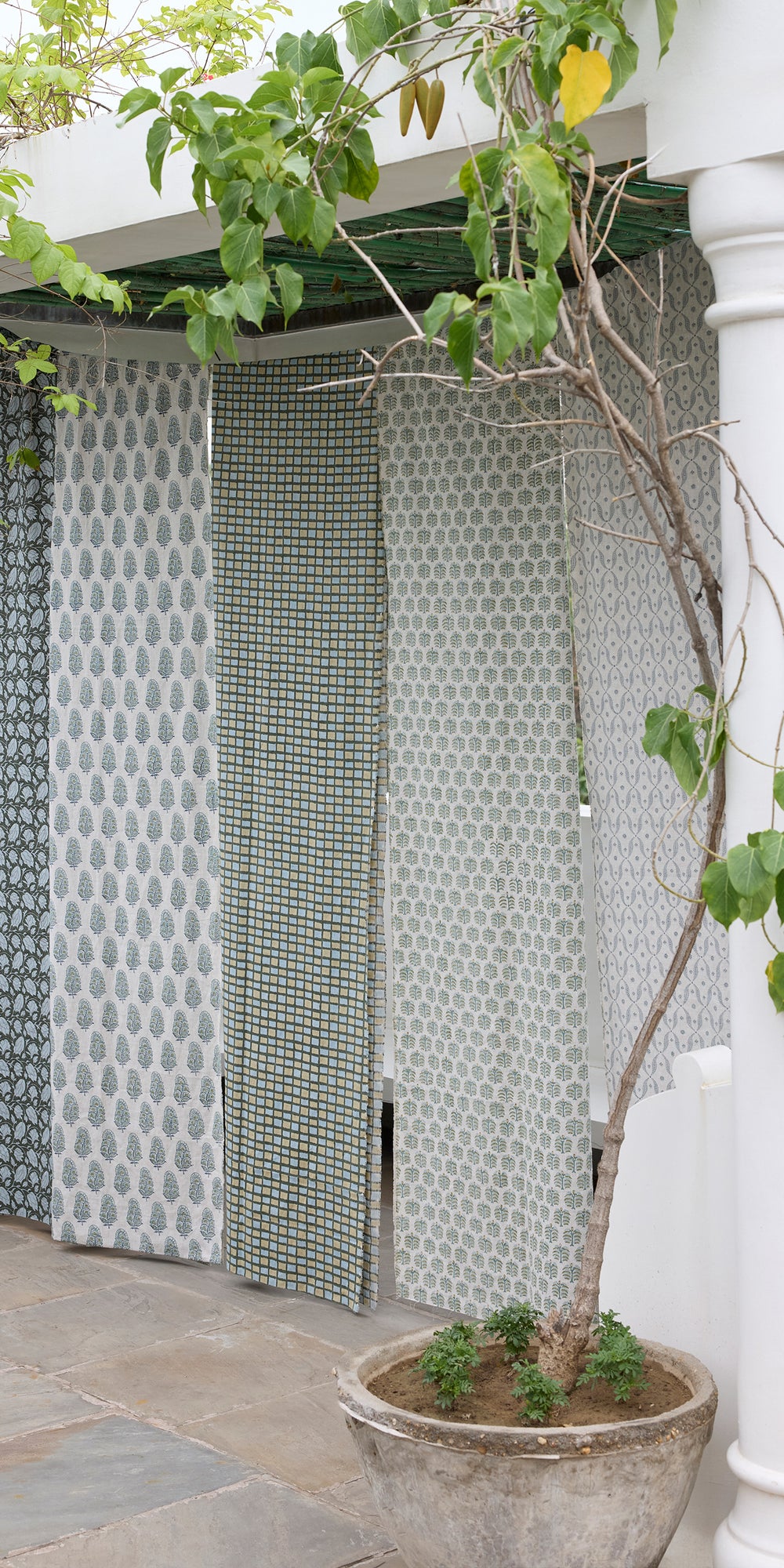 Zardosi Celadon linen in - Fabric - Walter G Australia