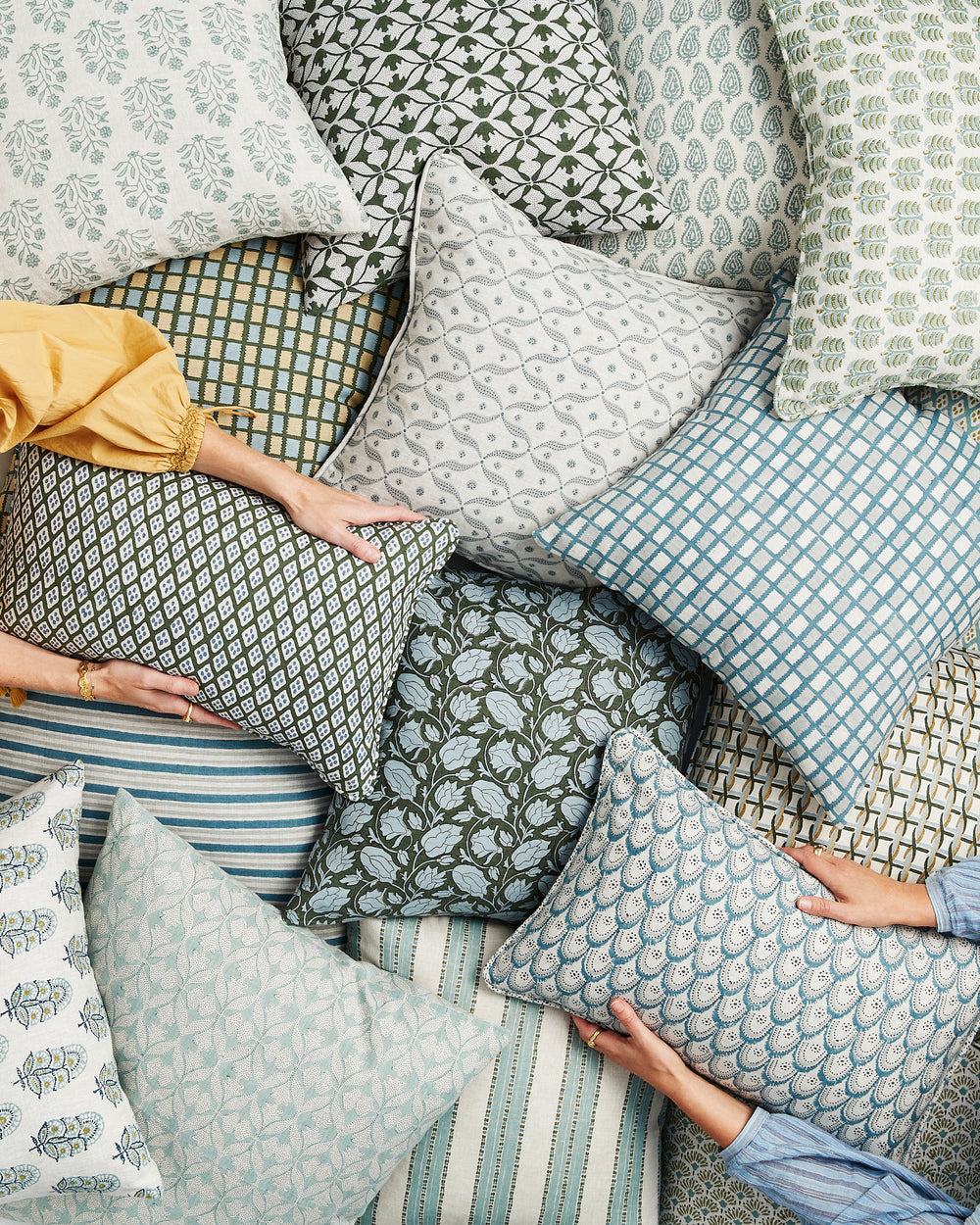 Zardosi Celadon Moss Pillowcase