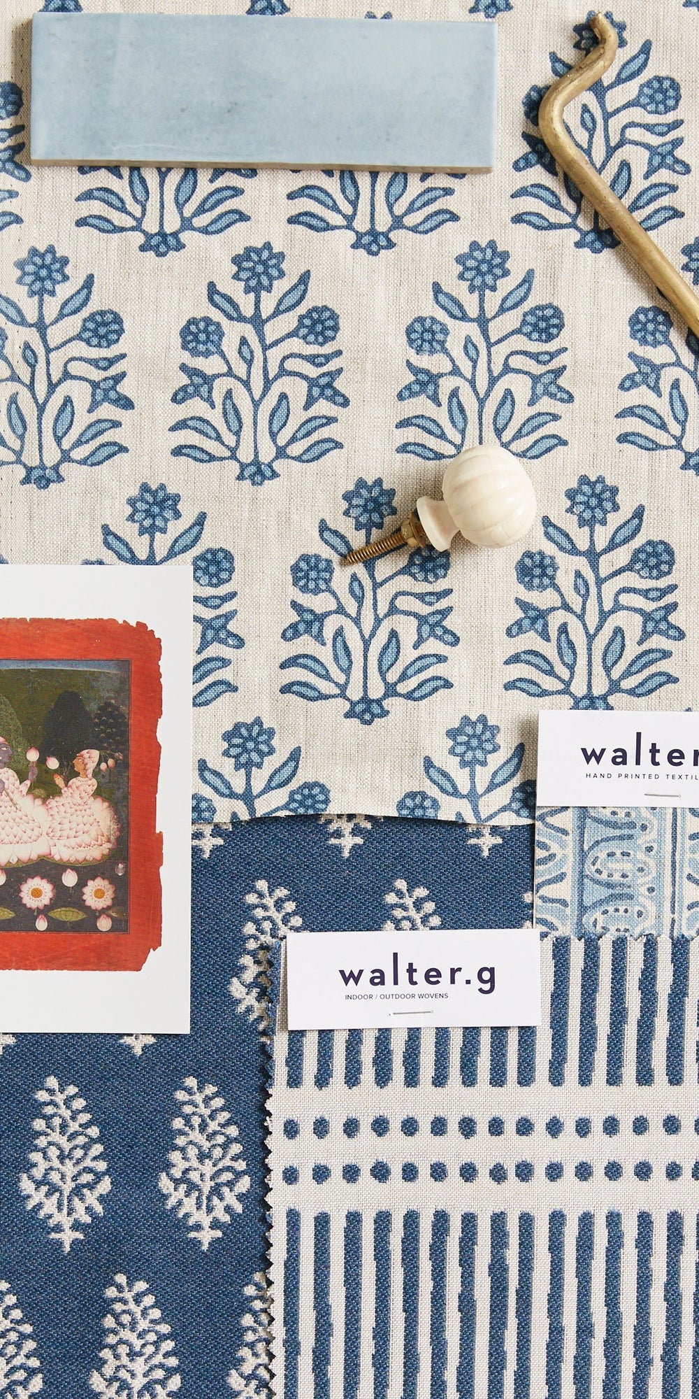Amer Azure Linen in - Fabric - Walter G Australia