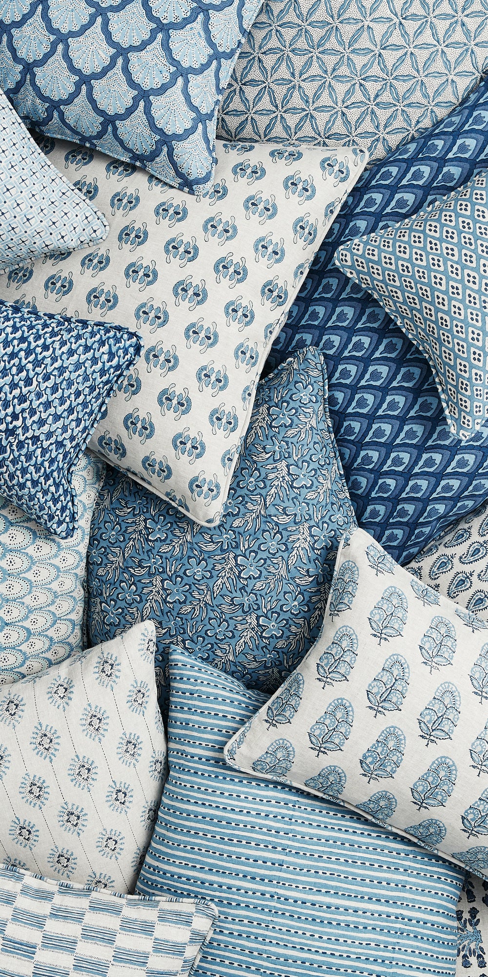 Bombay Azure Pillowcase in - Cushions - Walter G Australia