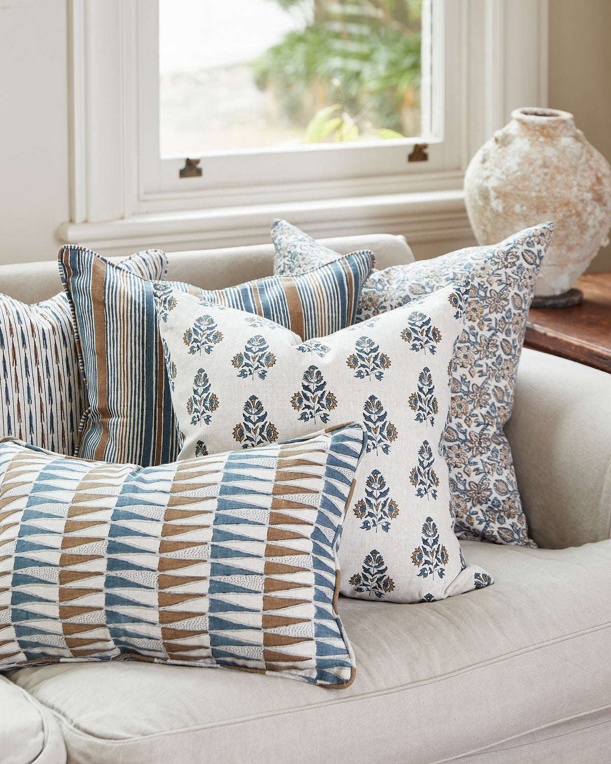Ankara Walnut Pillowcase