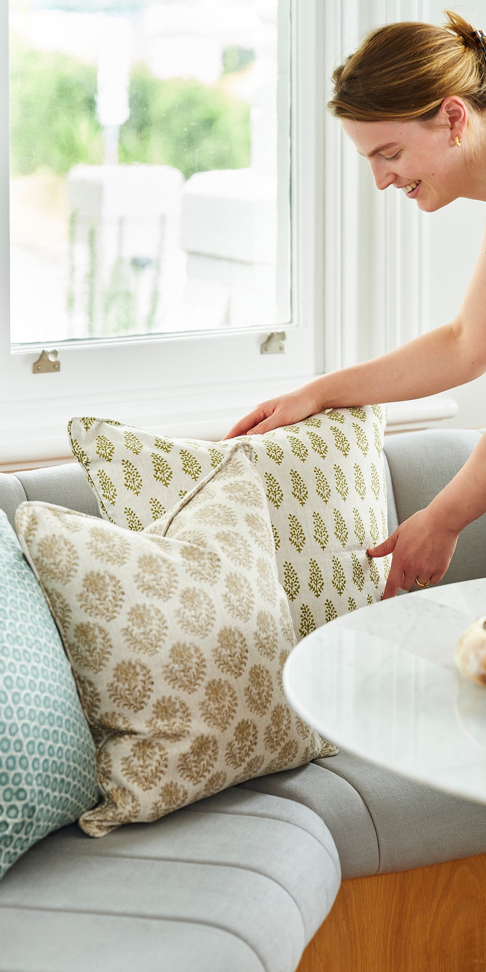 Bejmat Celadon Pillowcase in - Cushions - Walter G Australia