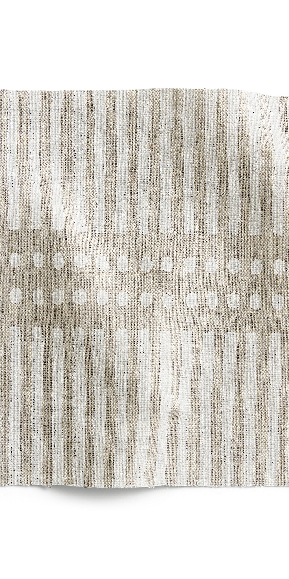 Dash Dot Chalk linen swatch in - Swatches - Walter G Australia