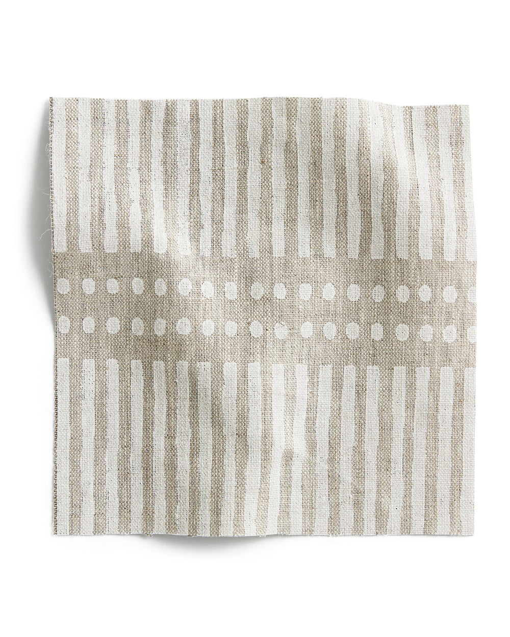 Dash Dot Chalk linen swatch