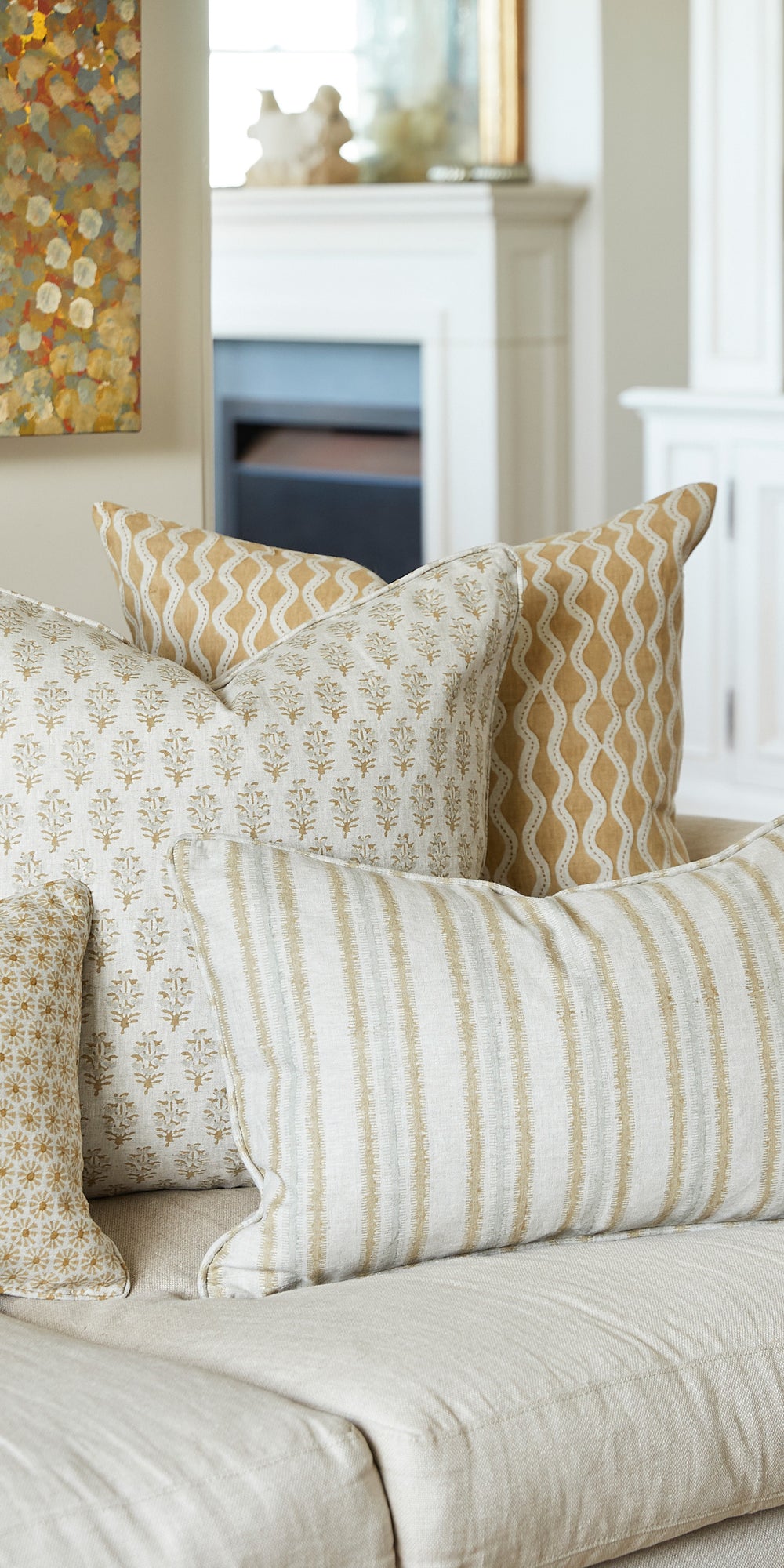 Etoile Saffron Pillowcase in - Cushions - Walter G Australia