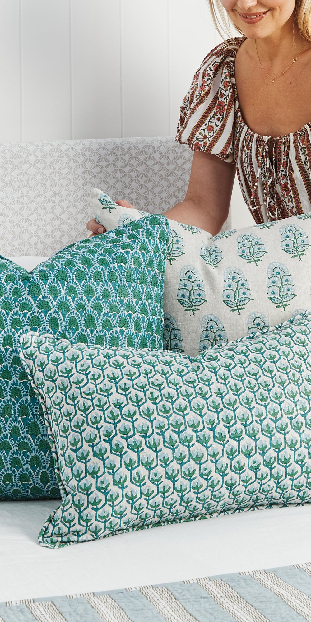 Pillowcase Set - Viridian in - Cushions - Walter G Australia