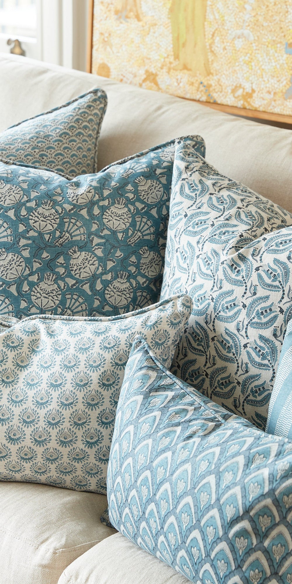 Iznik Mineral Pillowcase in - Cushions - Walter G Australia