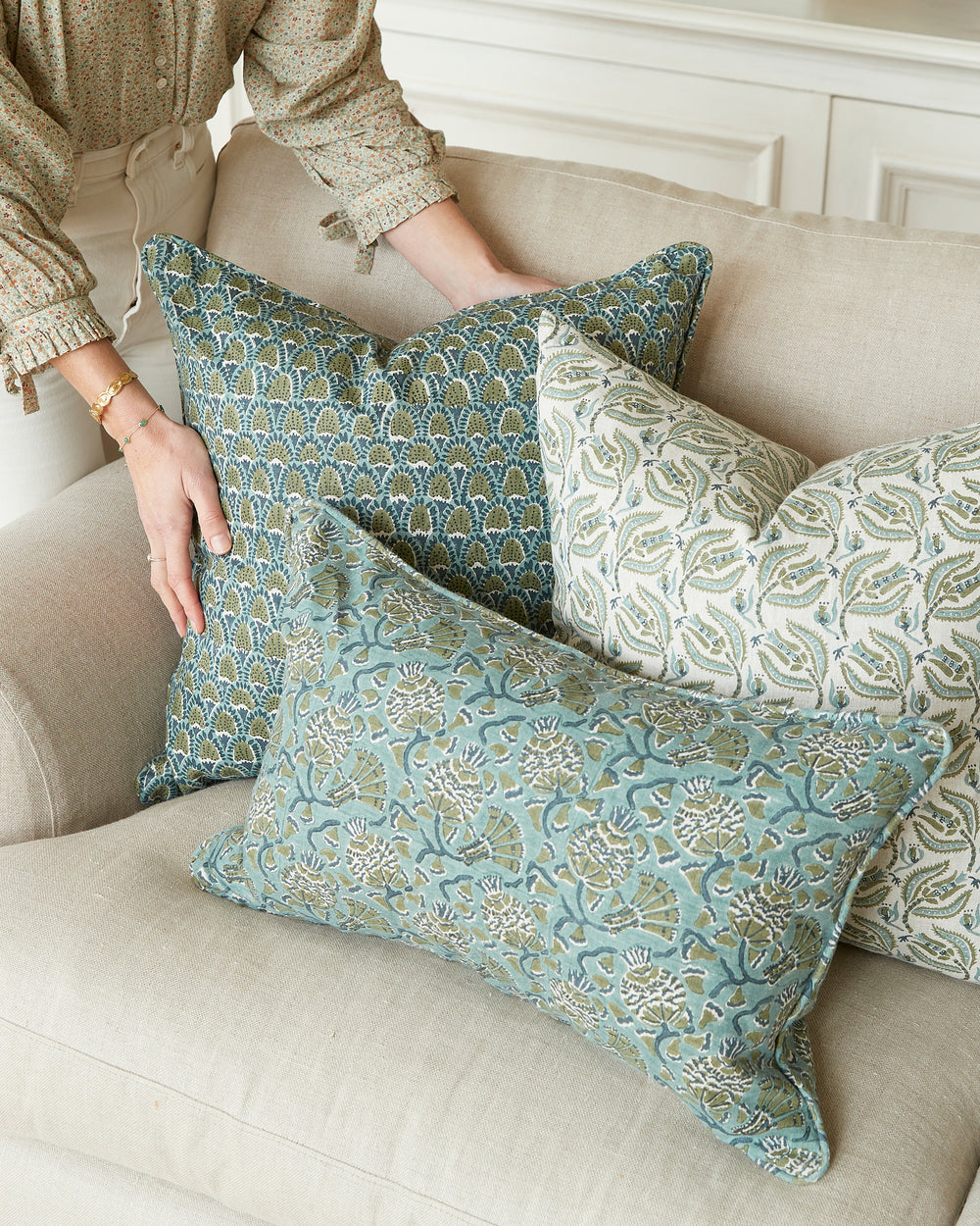 Iznik Slate Pillowcase