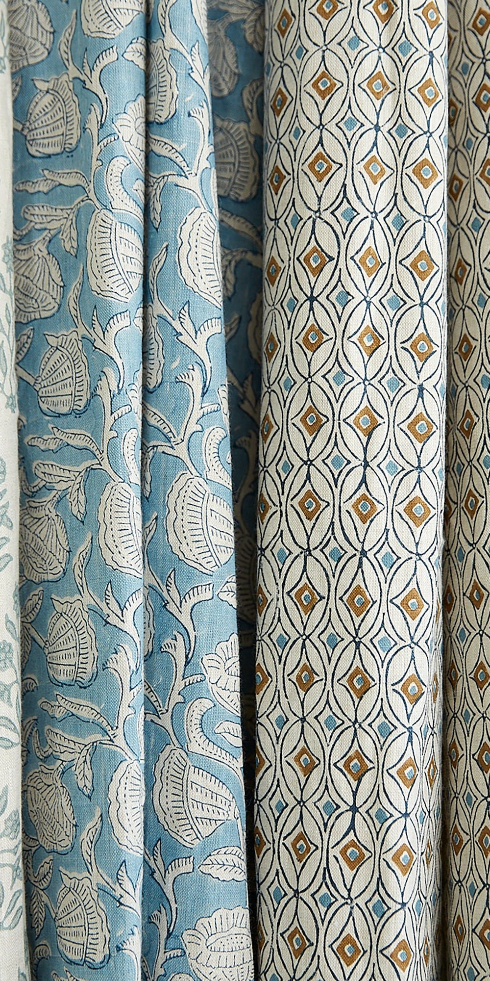 Marbella Azure Linen in - Fabric - Walter G Australia
