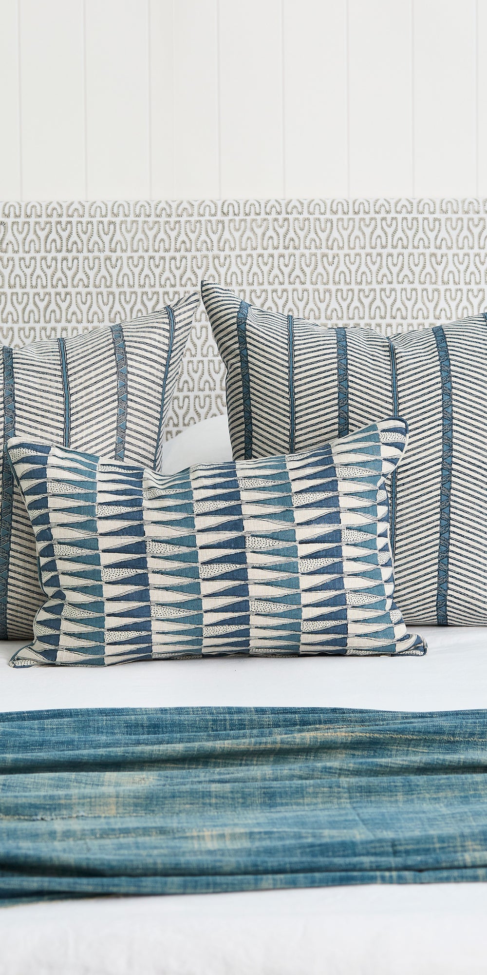 Tangier Denim Linen in - Fabric - Walter G Australia