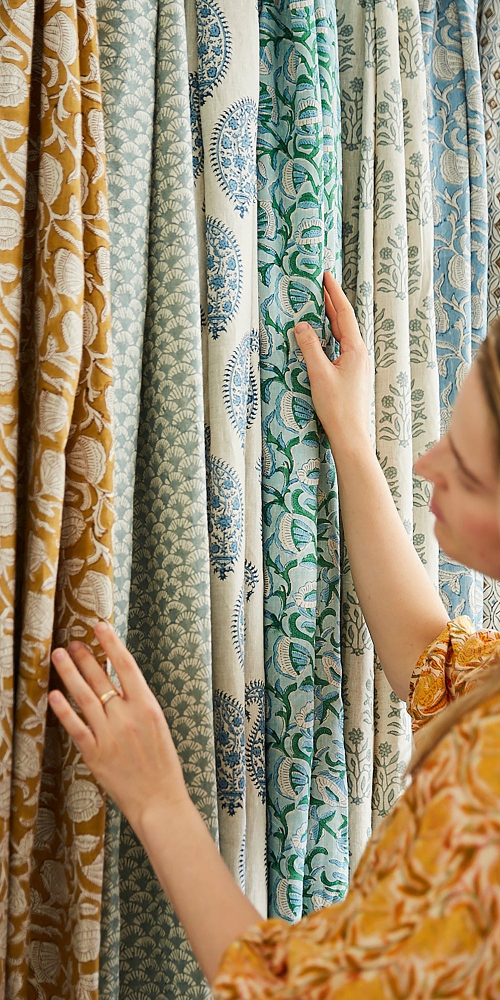 Marbella Saffron Linen in - Fabric - Walter G Australia