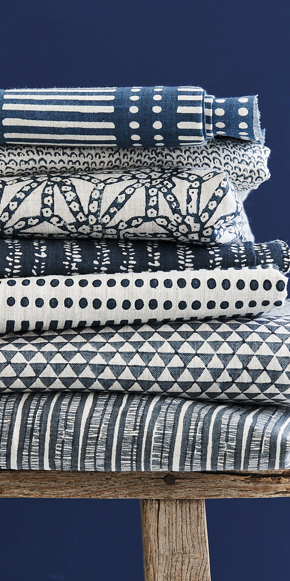 Dash Dot Indian Teal Linen in - Fabric - Walter G Australia