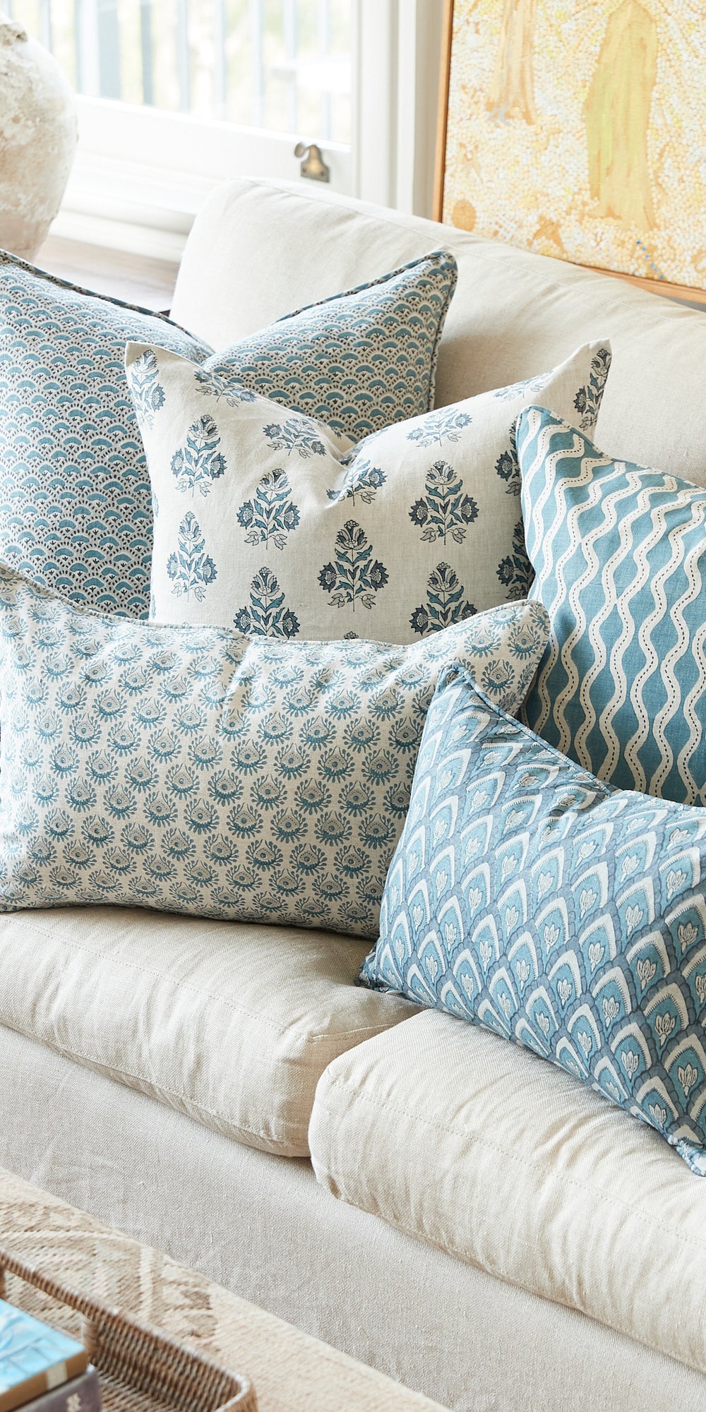 Lyon Mineral Pillowcase in - Cushions - Walter G Australia
