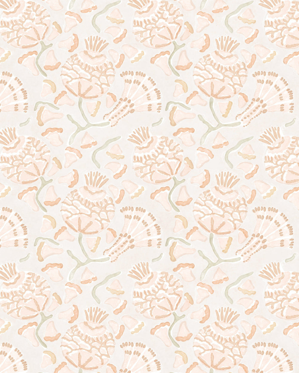 Iznik Papaya Wallpaper in - Wallpaper - Walter G Australia