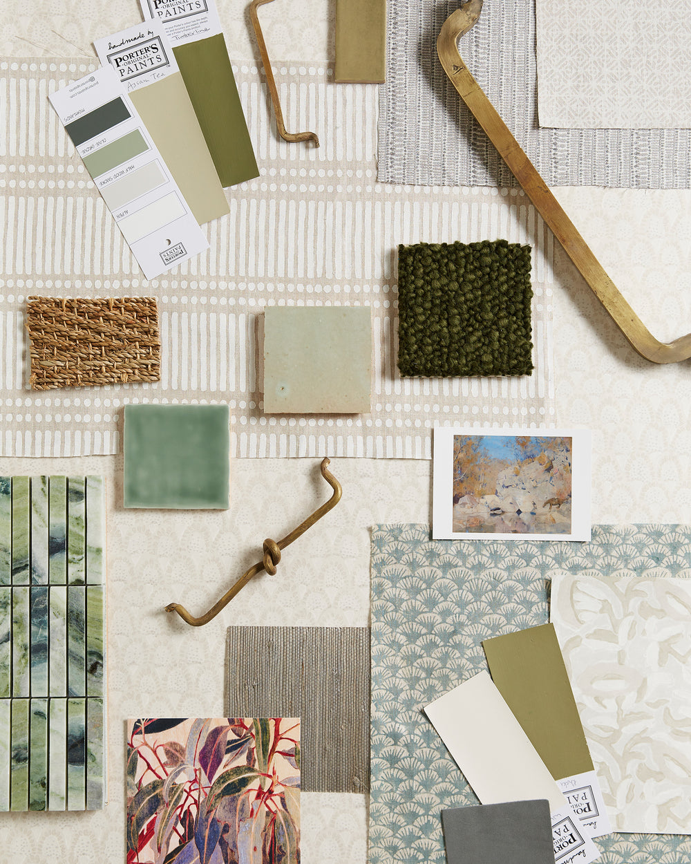 Dash Dot Chalk Linen