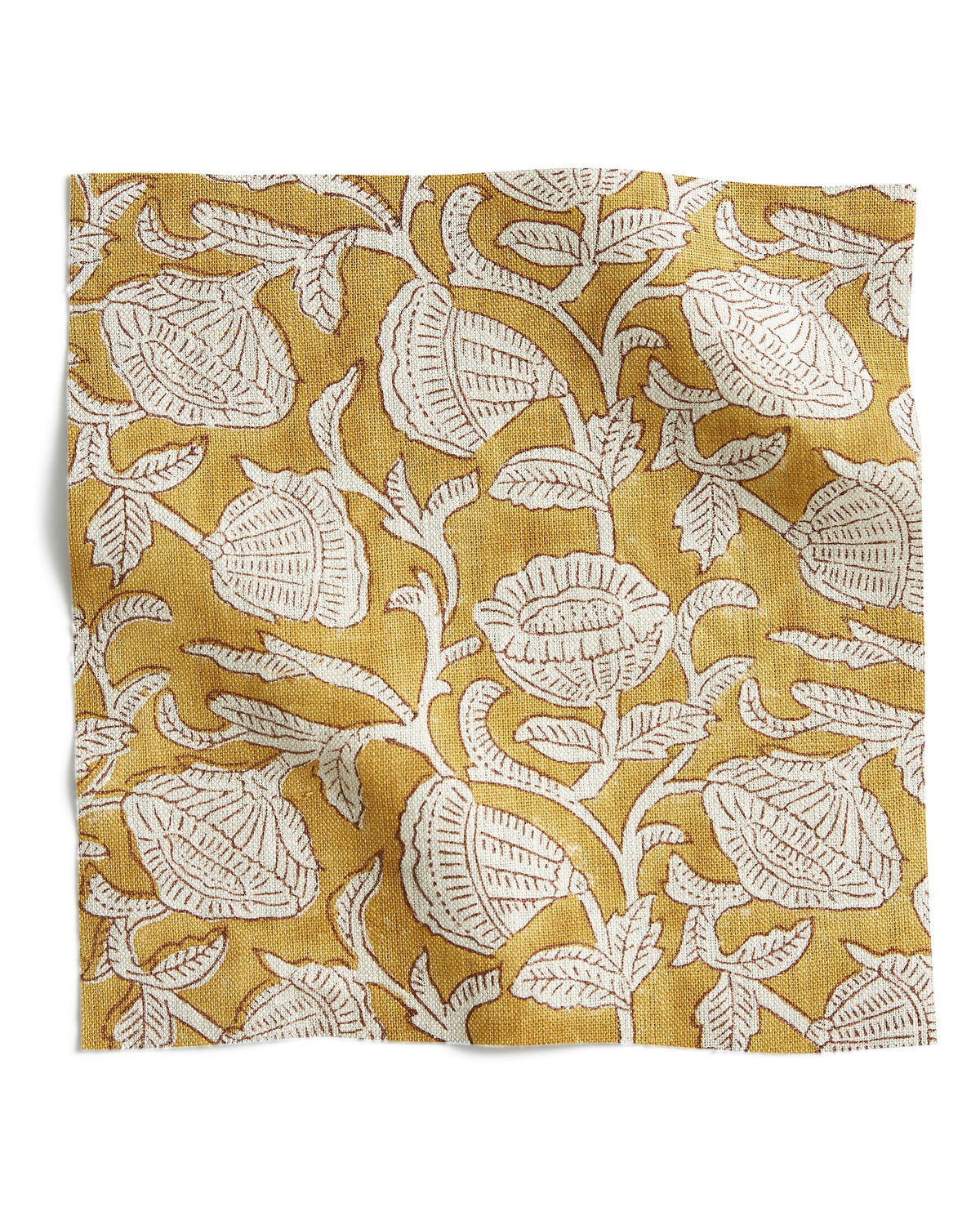 Marbella Saffron linen swatch