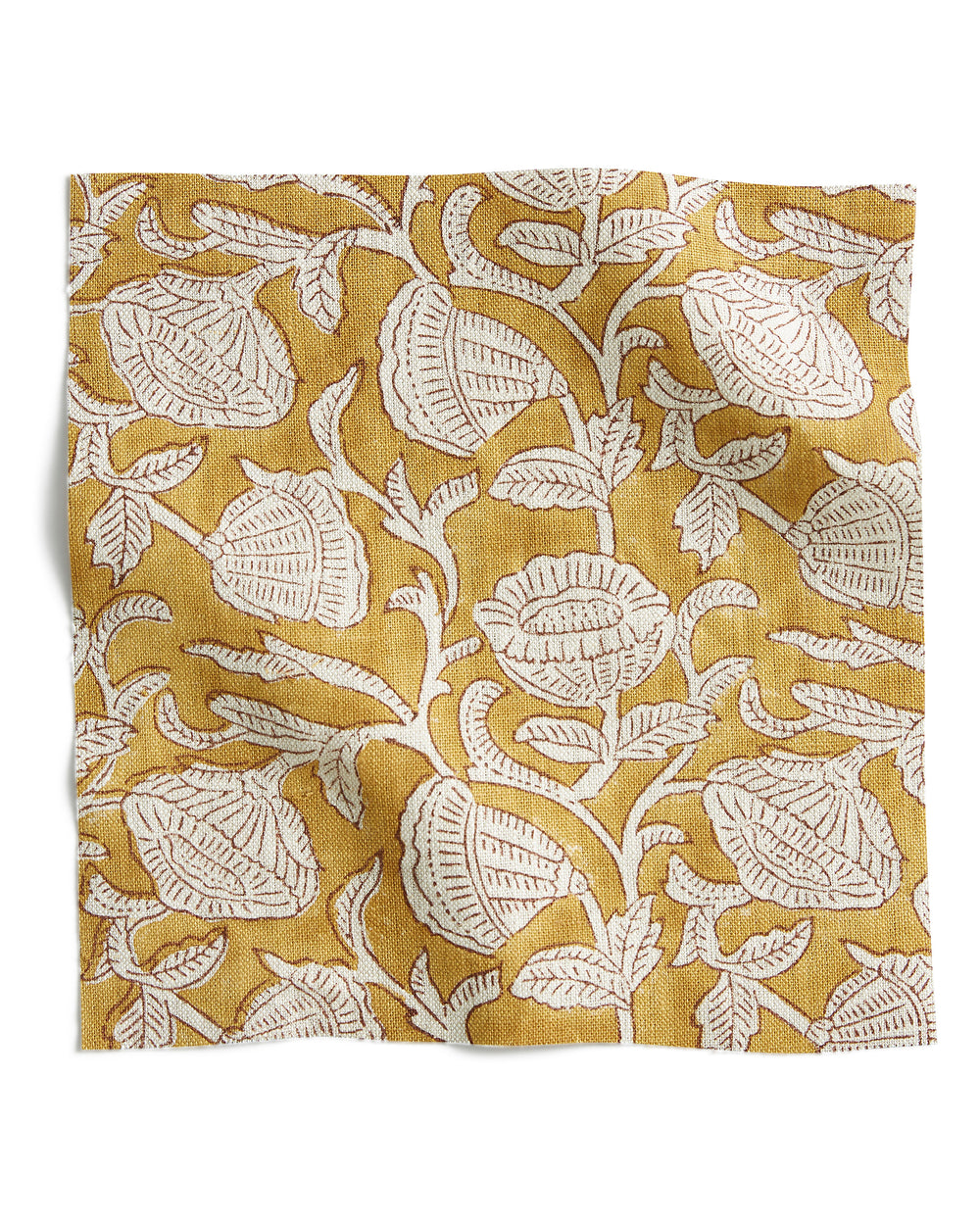 Marbella Saffron linen swatch