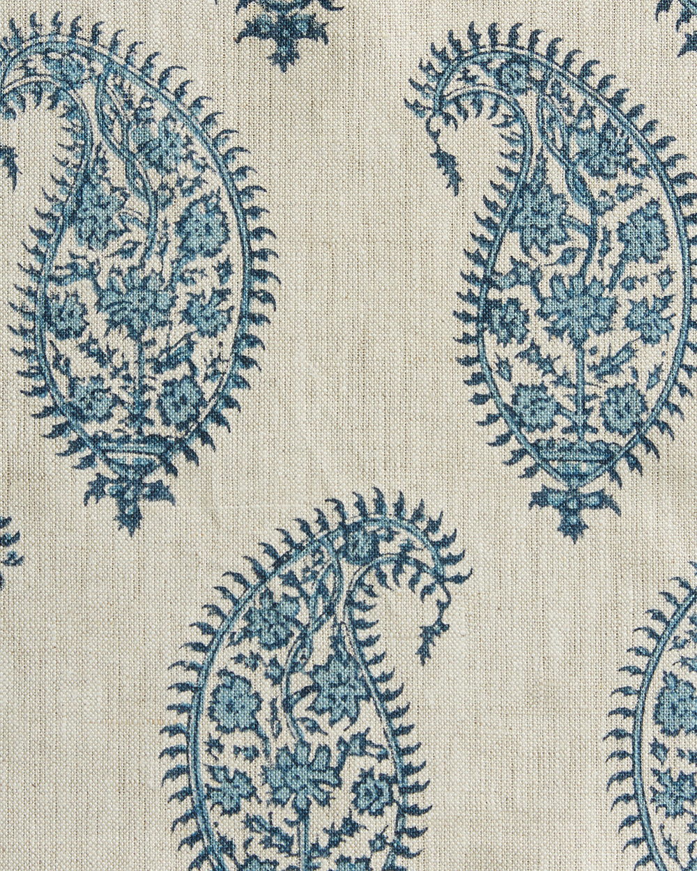 Paisley Azure Linen