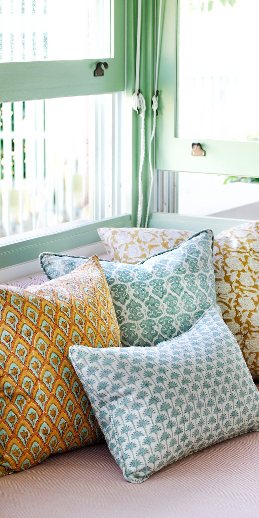 Zadar Celadon Pillowcase in - Cushions - Walter G Australia