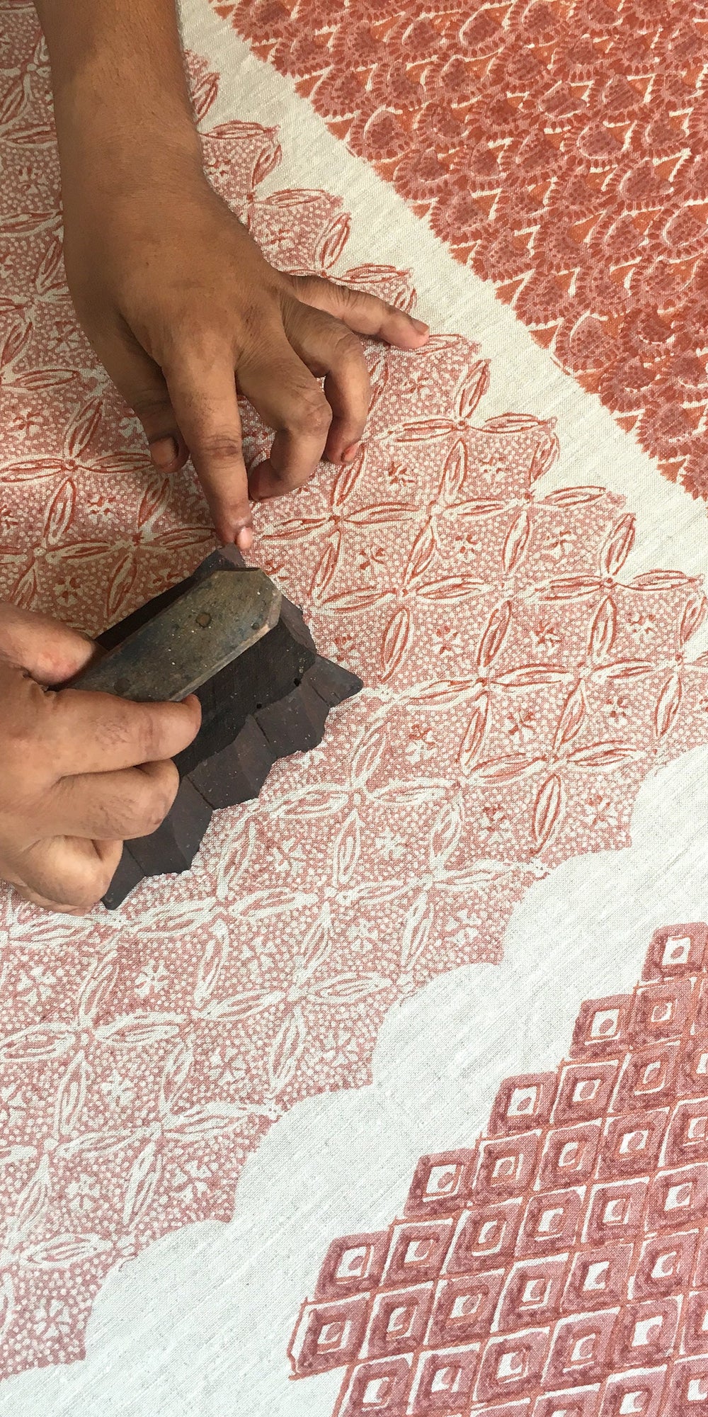 Hanami Guava Linen in - Fabric - Walter G Australia